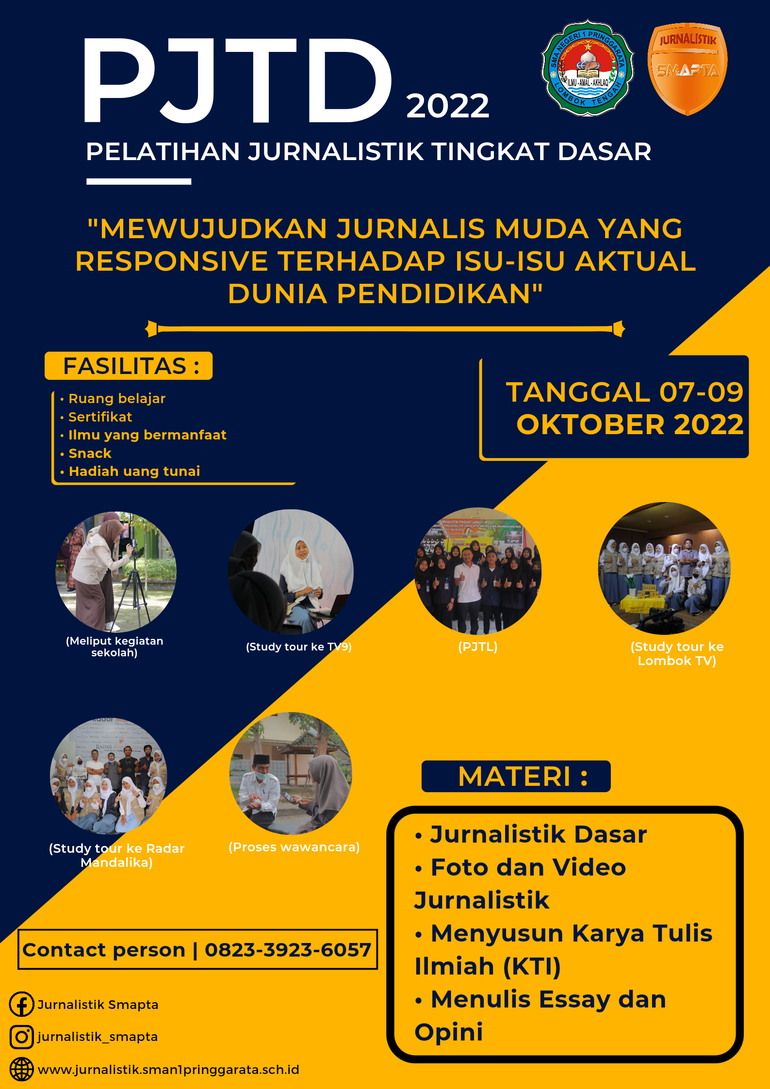 Pelatihan Jurnalistik Tingkat Dasar (PJTD) 2022