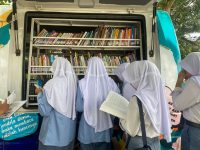 Cafe Literasi Pemprov NTB Menyapa SMAN 1 Pringgarata